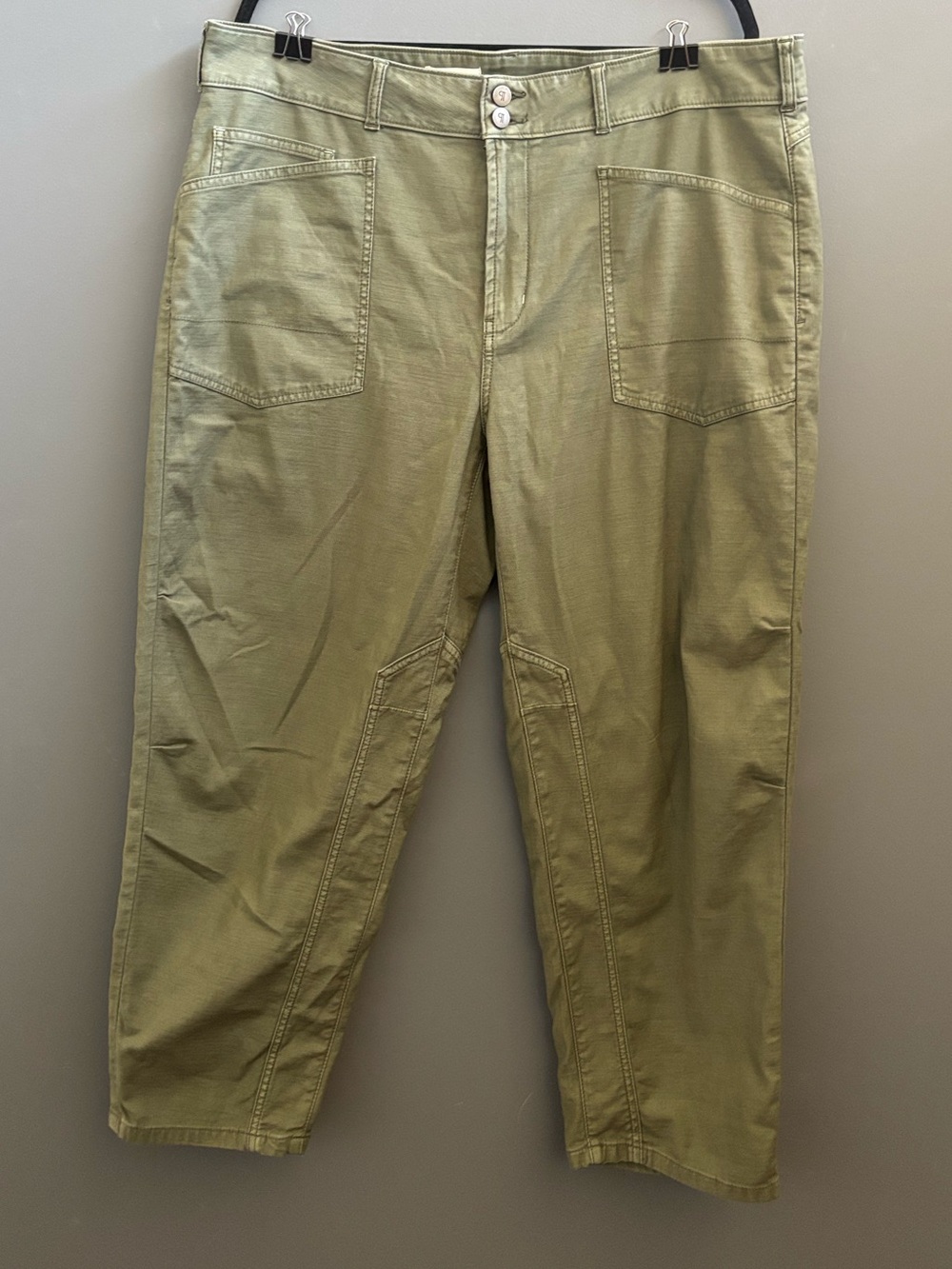 Pilcro Wanderer Olive Boyfriend Utility Jeans from Anthropologie - Picture 3 of 9